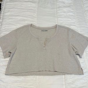 abercrombie oatmeal sleep/lounge set